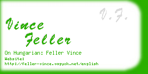 vince feller business card